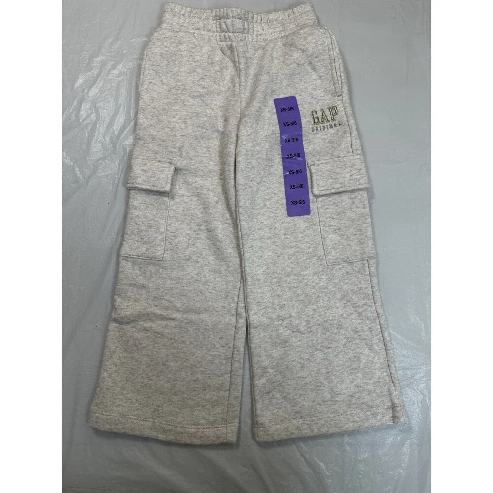 Gap Kids 2 PC Fleece Pants And Hoodie Beige/Gold Size XS 5/6